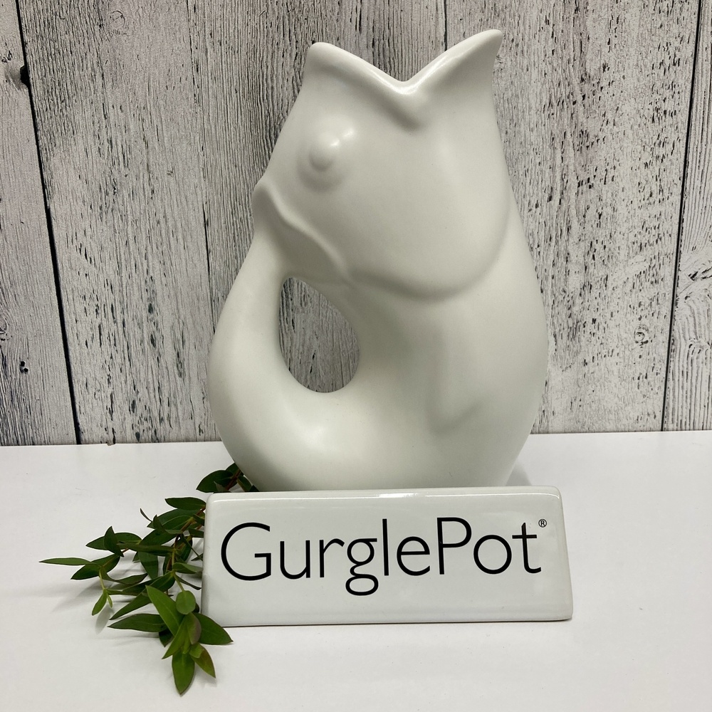 Gurgle pot blanc mat