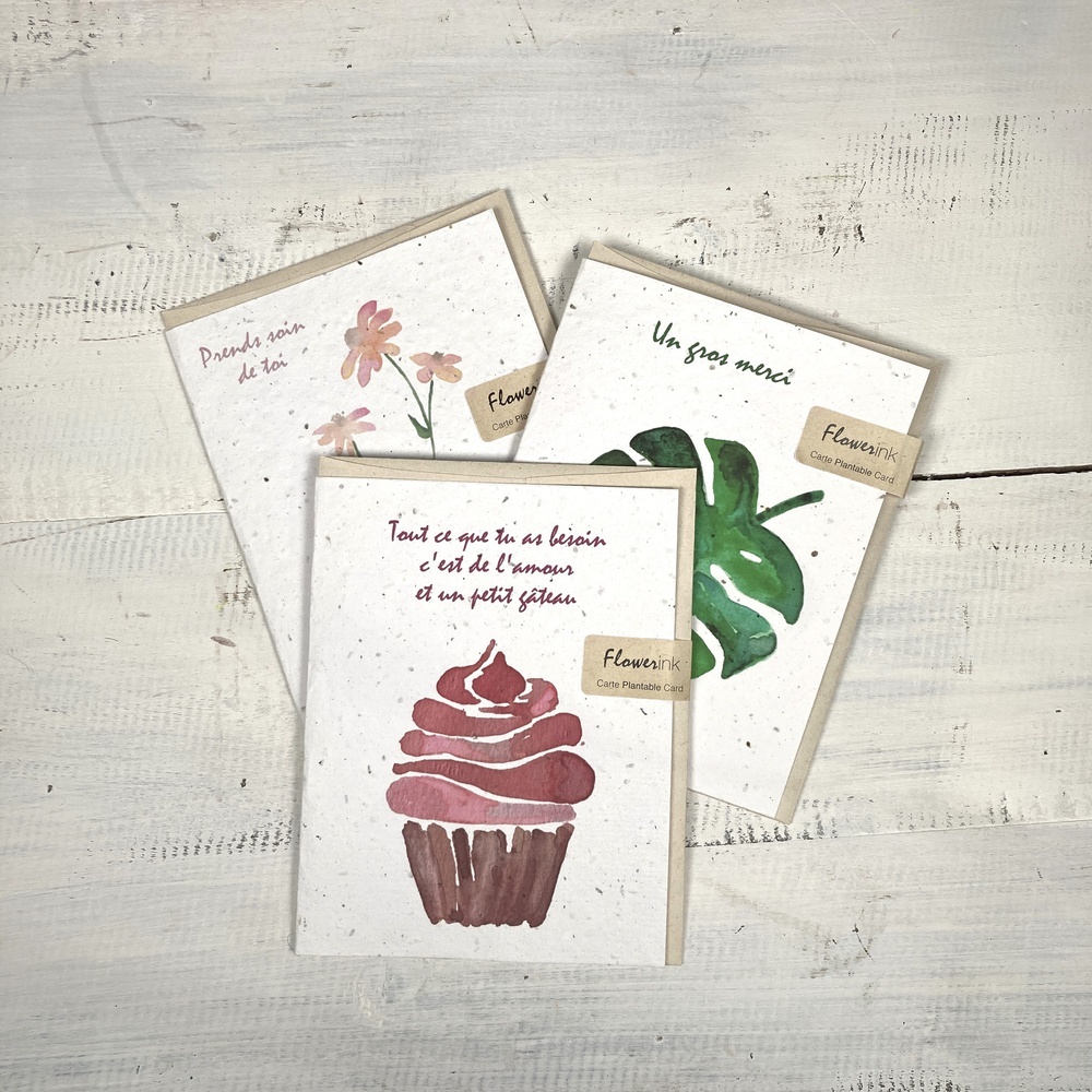 Carte de souhait - Flowerink