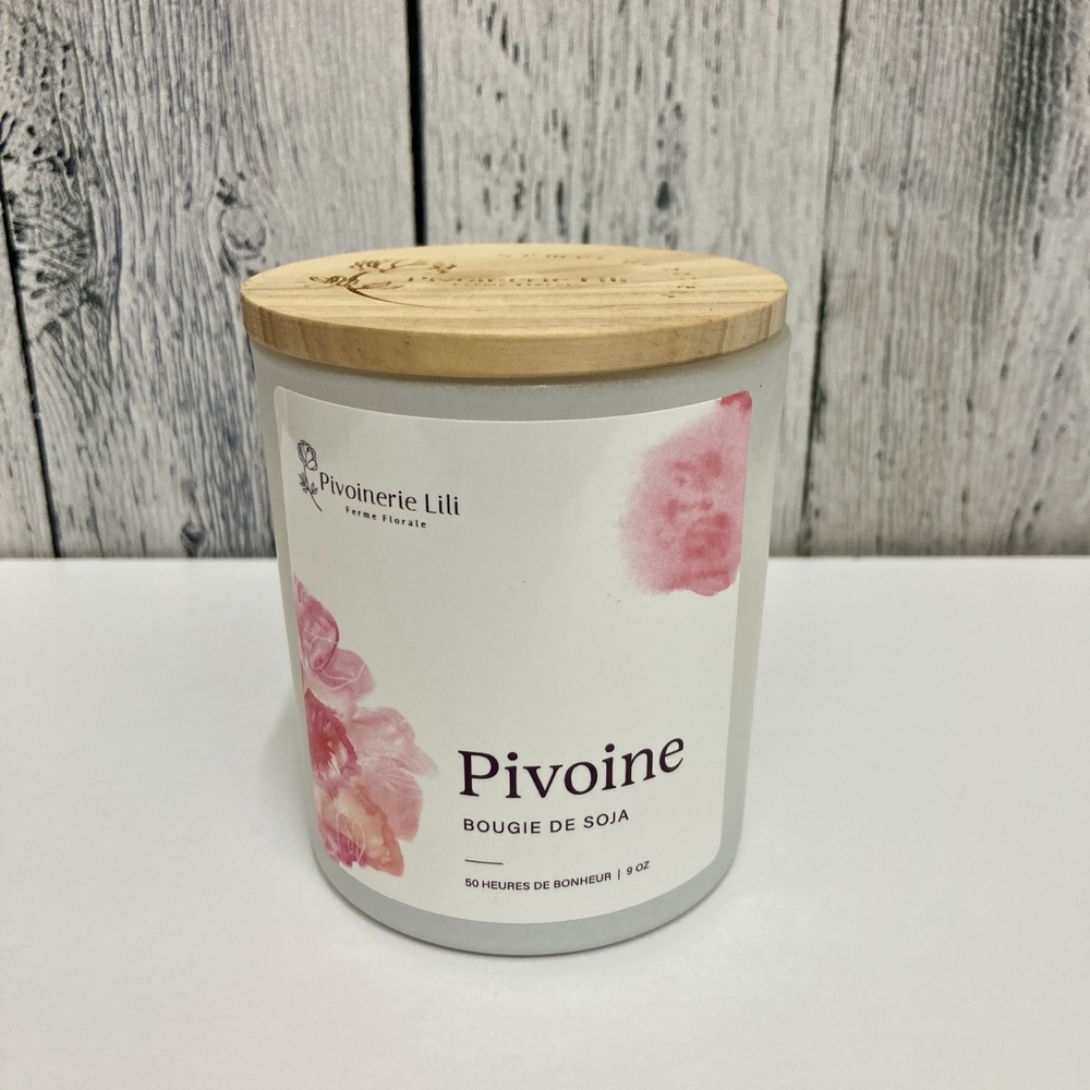 Bougie de soya Pivoinerie Lili
