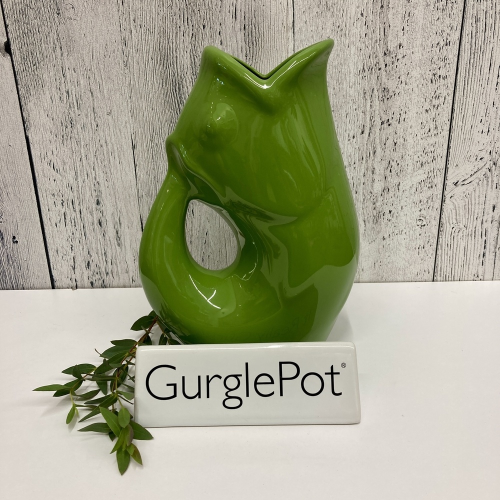 Gurgle pot vert lustré